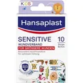 Produktbild: 2x HANSAPLAST Kids Pflasterstrips sensitive 6x7 cm 10 ST