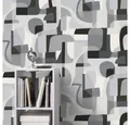 Produktbild: Erismann Vliestapete Retro Geometrisch Abstrakt Grau Schwarz Weiß 10432-10 Gentle Erismann