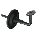 Produktbild: Handlaufstütze Handlaufhalter Wandhalter Treppengeländer Halterung Handlauf Schwarz matt Stockschraube 74,5mm