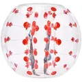 Produktbild: VEVOR Aufblasbarer Bump Ball Bumper Stoßball 1 Stk. 1,2 m x 1,03 m, Menschlicher Kollisionsball, PVC-Körperblasen-Bounce-Ball für Outdoor-Aktivitäten, Transparent + Rote Punkte Aufblasbar Bumper Ball