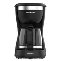 Produktbild: Taurus Kaffeemaschine Verona 6, 600 W, 600 ml, Intense Flavour Tech, Heizplatte, waschbarer Permanentfilter, tropffreies Glaskanne, kompaktes Design in Mattschwarz, BPA-frei