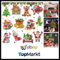 Produktbild: Diamond Painting Weihnachten Anhänger 12 Stück Doppelseitiger DIY Set Diamond...