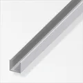 Produktbild: alfer U-Profil 8 x 10 x 2000 mm silber Profil Aluminiumprofil U Schiene Profile