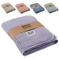 Produktbild: Babydecke Babydecke Musselin Fleecedecke flauschig weich - lila, BEARFOOT, flauschige Kuscheldecke, Baby, Neugeborene, Geschenk Junge & Mädchen lila