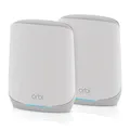 Produktbild: NETGEAR Orbi Tri-Band WiFi 6 Mesh-Netzwerksystem (RBK762S) – Router + 1 Satellit-Repeater, Sicherheitsfunktionen, bis zu 5,4 Gbit/s, Abdeckung bis zu 350 m2, 75 Geräte, kostenlose Armor-Sicherheit