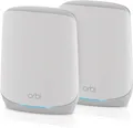 Produktbild: NETGEAR Orbi WiFi 6 Mesh WLAN System (RBK762S) | WiFi 6 Router + 1 Sattelit