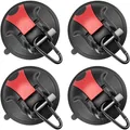 Produktbild: 4er Pack Saugnapf Haken mit 30 KG Tragkraft für Camping Bad Haushalt Glas Fliese