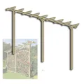 Produktbild: Gartenpirat Pergola Pergola aus Holz 450 cm lang Torbogen Rankhilfe Rankgerüst Blumenbogen