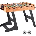 Produktbild: VEVOR klappbarer Tischfußballtisch in Standardgröße (1065 x 605 x 810 mm), faltbarer Indoor-Kickertisch für Zuhause, Familie und Spielzimmer, Set inkl. 2 Bällen leicht zu lagern Spieltisch