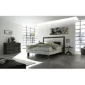 Produktbild: Hasena Boxspringbett Memphis, Farbe: Akazie Vintage grey, lackiert, Bezugsfarbe: Kul white, verschiedene Größen