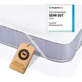 Produktbild: Lumaland Matratzenauflage 90x200cm weiß Wasserundurchlässig