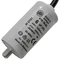Produktbild: Lumonic Anlaufkondensator 416.10.82 A [inkl. Kabel 35cm] | Motorkondensator 6µF 425V 30x56mm I Kondensator im isolierten Kunststoffgehäuse