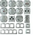 Produktbild: Kopp Paris Silber Steckdosen Schalter Dimmer 1 2 3 4 5f Rahmen nach Wahl