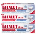 Produktbild: LACALUT AKTIV ZAHNFLEISCHSCHUTZ & SANFTES WEIß ZAHNCREME, 75ml Zahnpasta, sofort spürbare Straffung und Festigung des Zahnfleischs, Zahncreme für natürlich weiße Zähne, 3 x 75ml