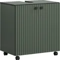 Produktbild: trendteam Bad Waschbeckenunterschrank Pure Bliss Grün Melamin B/H/T ca. 60/64/42 cm
