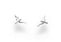 Produktbild: DUR Ohrstecker-Set Möwe O4689, 11x6 mm – Maritimer Ohrschmuck aus 925er Silber, Zarte Ohrringe mit Möwenmotiv für Küstenliebhaberinnen