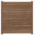Produktbild: WOODTEX Braun 180x180 cm Bohlenset für Steckzaun, Sichtschutzzaun aus Kiefernholz, Gartenzaun Set für GARDO XL DIY System, Montagefreundlich, Wetterfest
