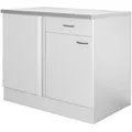 Produktbild: FlexWell Eckunterschrank, Weiß, Holzwerkstoff, 1 Fächer, 1 Schublade(n) Schubladen, 110x85x60 cm, Made in Germany, individuell planbar, Küchen, Küchenmöbel, Küchenschränke, Küchenunterschränke