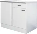 Produktbild: Eckunterschrank Küche - 110 cm breit - Weiß – Witus