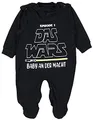 Produktbild: TupTam Unisex Baby Strampler Set Spruch Mamas & Papas Schatz, Farbe: Schwarz - DAS WARS, Größe: 50