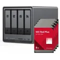 Produktbild: UGREEN DXP4800 Plus 32TB WD Red Plus NAS-Bundle NAS inkl. 4x 8TB WD Red Plus 3.5 Zoll SATA Festplatte