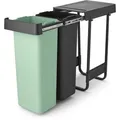 Produktbild: Brabantia Einbaumülleimer 232527, Sort und Go, ab 40cm Schrankbreite, Kunststoff, 2x 30 Liter