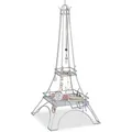 Produktbild: Relaxdays Schmuckständer Eiffelturm, Für Ketten, Ringe & Armbänder, Schmuckaufbewahrung Metall, Hbt: 47x21x21 Cm, Silber