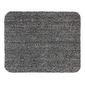 Produktbild: Schmutzfangmatte innen waschbar 60x75 cm – Sauberlaufmatte anthrazit 100% Baumwolle Matte - Entra SAUGSTARK - rutschfeste Fußmatte pflegeleicht