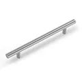 Produktbild: 5 Stück Möbelgriffe Schrank Schublade Türgriff Stangengriff LS201BSS128 Bohrlochabstand 128mm Edelstahl Küchenschrank Kleiderschrank Griffe