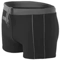 Produktbild: Aquarti Badehose Aquarti Herren Badehose Kurz mit Kontrastpaspel grau|schwarz 3XL