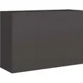 Produktbild: vidaXL Pflanzkübel Schwarz 120x40x80 cm Kaltgewalzter Stahl - Schwarz
