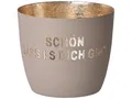 Produktbild: Gift Company Schön das es Dich gibt Windlicht, Eisen, 10cm, Gold
