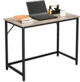 Produktbild: VASAGLE Schreibtisch Computertisch 100 x 50 x 75 cm schmaler Bürotisch greige-schwarz