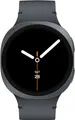 Produktbild: Samsung Galaxy Watch8 - 44 mm - Carbon-Schwarz - intelligente Uhr mit Sportband - Gummi - Graphit - Bandgröße: M/L - Anzeige 3.7 cm (1.47