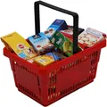 Produktbild: Tanner 40128 - Supermarkt Korb gefüllt mit Markenminiaturen Kaufmannsladen NEU