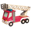 Produktbild: Kuhnert Räuchermännchen Bastelset Rauchhaus Feuerwehrauto (15cm) von Drechslerei Kuhnert