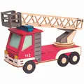 Produktbild: Bastelset Kreativset Kuhnert Feuerwehr Drehleiter zum Zusammenbauen aus Holz