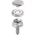 Produktbild: Druckknopf Edelstahl, Schraub-Set, 20 Stück, 10mm oder 15mm, wetterfest