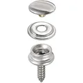 Produktbild: Druckknopf Edelstahl, Schraubset, 10mm oder 15mm, Zubehör, Befestigung