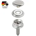 Produktbild: Druckknopf 20 Stück Edelstahl Druckknopf-Schraub-Set 3-teilig 15 mm Gewinde