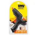 Produktbild: UHU Heißklebepistole UHU Starter Kit Hot Melt Heißklebepistole schwarz, (Packung, 1 St., UHU Starter Kit Hot Melt Heißklebepistole schwarz), Leistungsstärker als das Einsteigermodell „creative LOW MELT 110 °C“