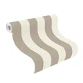 Produktbild: Tapete Vlies 542714 Poetry 2 Streifen weiß braun (4,39€/1qm)