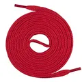 Produktbild: Mount Swiss Schnürsenkel flach 7mm Baumwolle – Rot 90cm – Ersatz Schuhband Sneaker Sportschuhe Freizeitschuhe Arbeitsschuhe – Unisex Damen Herren Kinder
