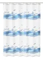 Produktbild: Kleine Wolke Duschvorhang Textil Seaside Krokusblau 180 x 200 cm