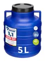 Produktbild: Garronda 5 Liter Weithalsfass aus BPA-freiem Futtertonne Fass Universalfass Lebensmittel Fass Regenfass für Garten Regentonne mit Deckel Regenwassertonne für Garten Wassertonne GD-0078, Blau