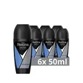 Produktbild: Rexona Men Men Maximum Protection Deo Roll-On Cobalt Dry Anti-Transpirant mit Schutz vor starkem Schwitzen und Körpergeruch 50 ml 6 Stück