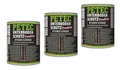Produktbild: 3x PETEC Unterbodenschutz Bitumen Pinseldose Schwarz - 1 Liter Dose - 73100