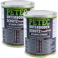 Produktbild: 2L PETEC UNTERBODENSCHUTZ BITUMEN SCHWARZ PINSELDOSE ROST STEINSCHLAG