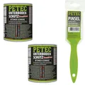 Produktbild: Petec 2x Unterbodenschutz Bitumen Pinseldose Schwarz 1L + Pinsel