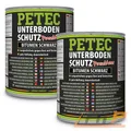 Produktbild: PETEC 2x 1 L LITER UNTERBODENSCHUTZ BITUMEN SCHWARZ UBS HOHLRAUMVERSIEGELUNG